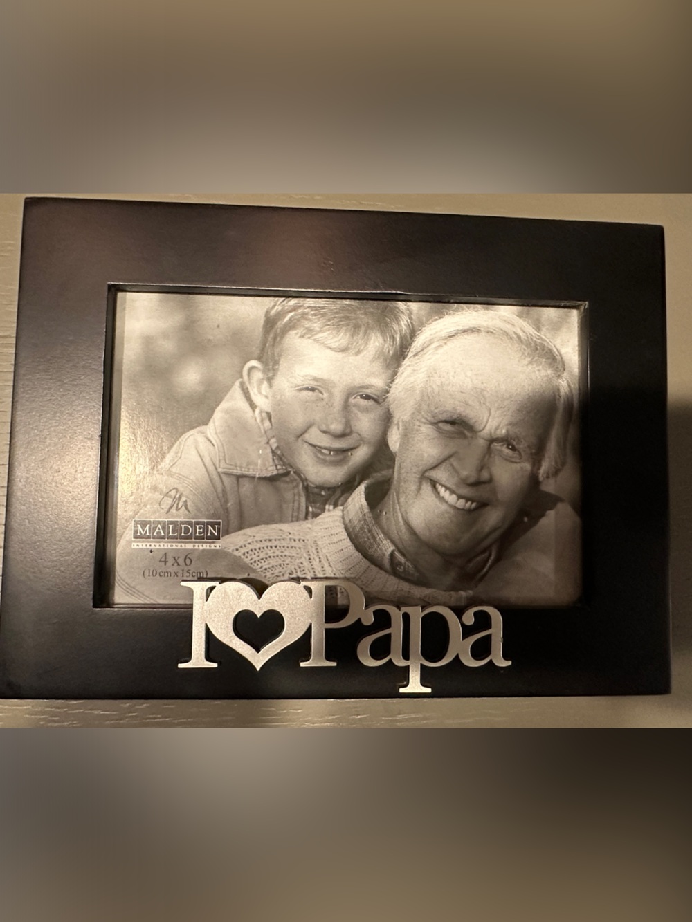 Malden Black 'I ♥ Papa' Decorative Photo Frame